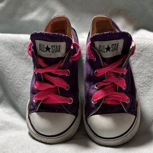 All Star Kids Purple and Pink Sneakers